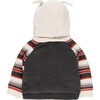 Hooded Knit Jacket, Black - Jackets - 2