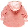 Fluffy and Warm Fabric Parka, Flamingo Pink - Parkas - 2