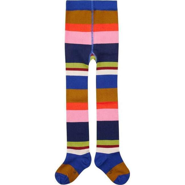 Stripe Marayure Tights, Blue - Leggings - 1