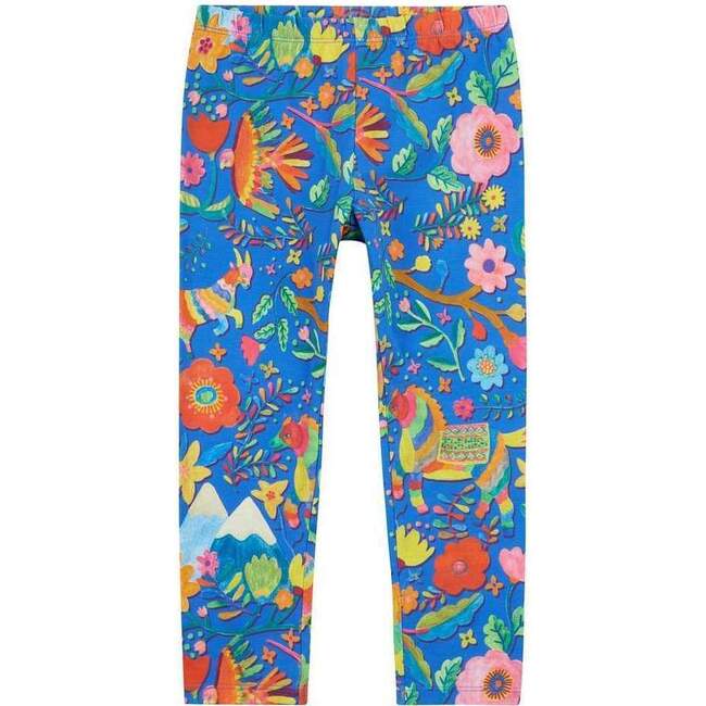 Mountain Folk Tiska Leggings, Blue - Leggings - 1