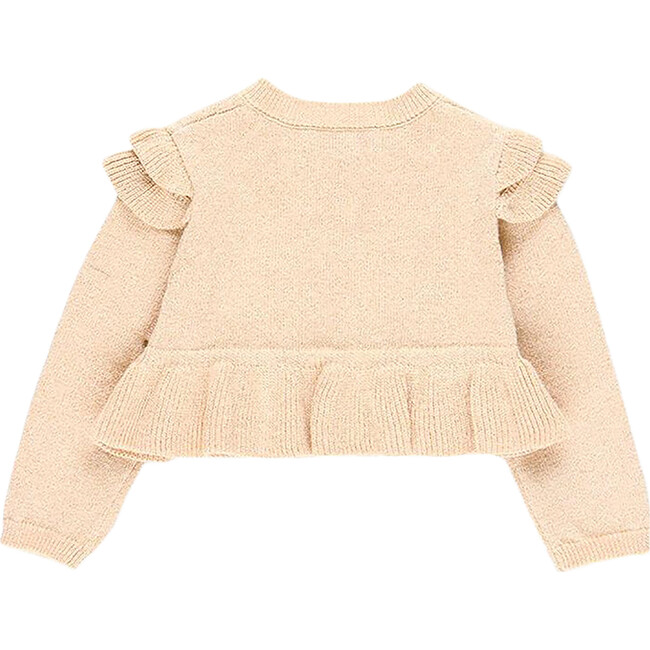 Knit Jacket, Beige - Jackets - 2