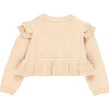 Knit Jacket, Beige - Jackets - 2