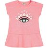 Winking Eye Dress, Pink - Dresses - 1 - thumbnail