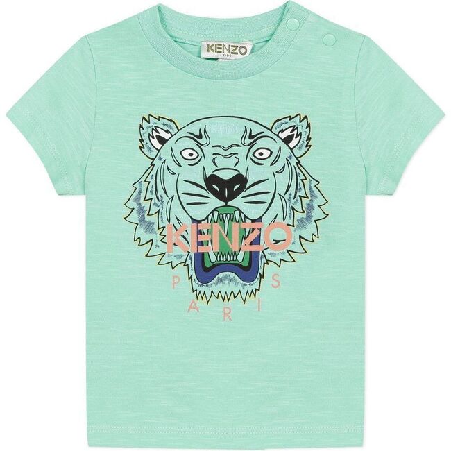 Tiger T-shirt, Green - Tees - 1