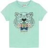 Tiger T-shirt, Green - Tees - 1 - thumbnail
