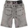 Stonewash Denim Shorts, Gray - Shorts - 2