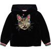 Sequin Cat Sweatshirt, Navy - Sweatshirts - 1 - thumbnail