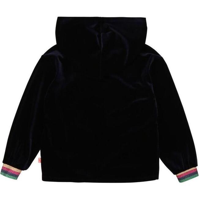 Sequin Cat Sweatshirt, Navy - Sweatshirts - 2