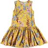 Candece Floral Dress, Yellow - Dresses - 1 - thumbnail