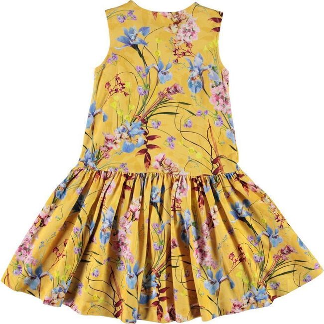 Candece Floral Dress, Yellow - Dresses - 2