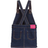 Rainbow Denim Pinafore Dress, Blue - Dresses - 2