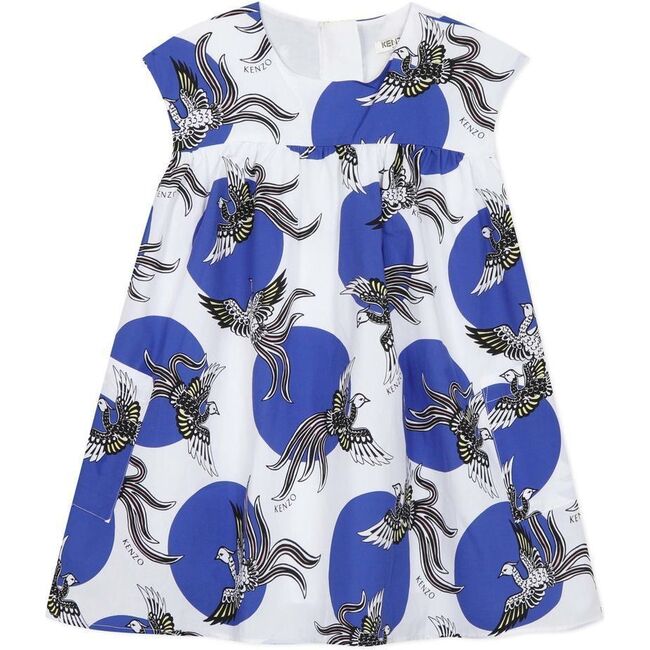Polka Dot Phoenix Dress, White - Dresses - 1