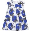 Polka Dot Phoenix Dress, White - Dresses - 1 - thumbnail