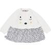 Polar Bear Knit Dress, Cream - Dresses - 1 - thumbnail