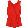 Romper, Red - Rompers - 2