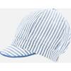 Pin Striped Cap, Blue - Hats - 1 - thumbnail