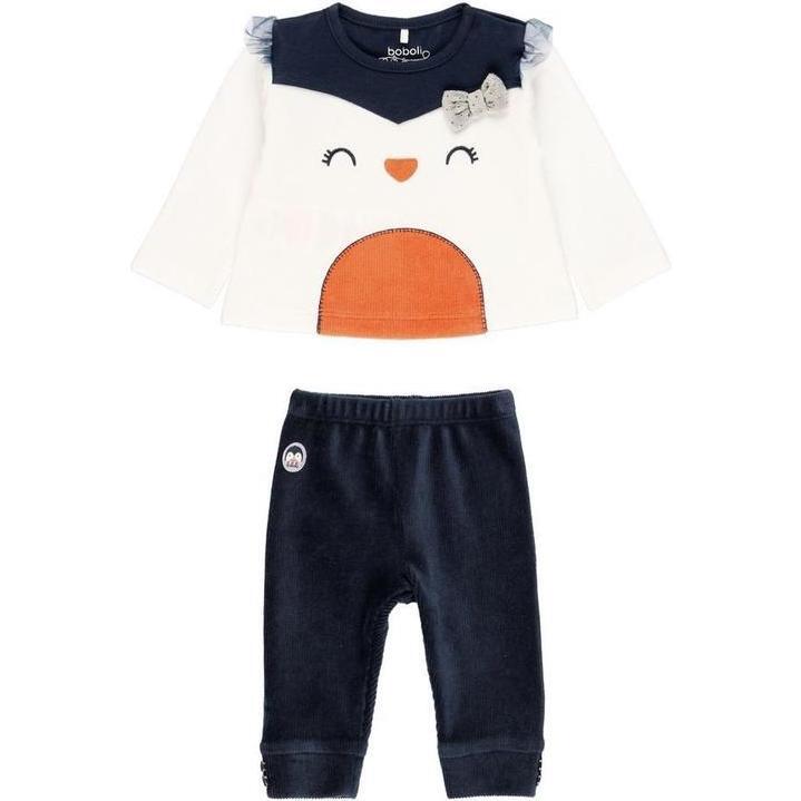 Penguin Graphic Outfit Set, Cream - Mixed Apparel Set - 1