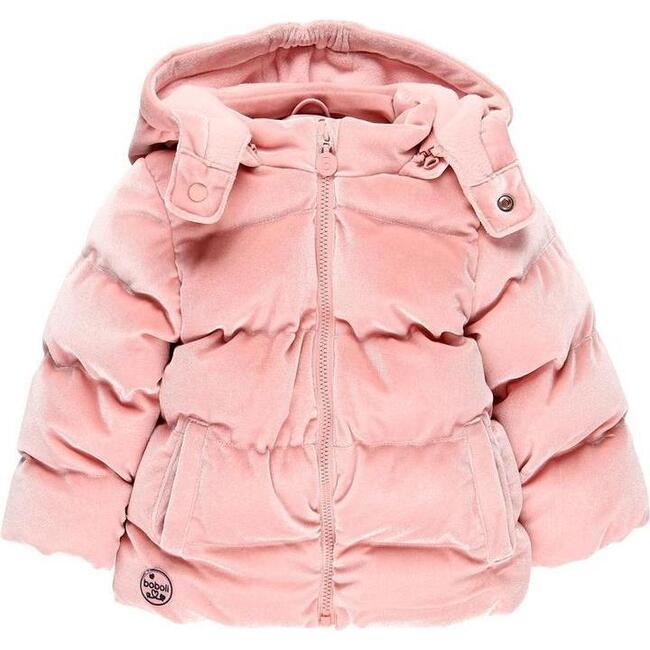 Padded Down Parka, Pink - Jackets - 1