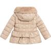 Padded Coat, Beige - Jackets - 2