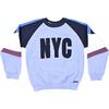 NYC Graphic Sweater, Blue - Sweaters - 1 - thumbnail