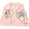 Animals Sweatshirt, Pink - Sweatshirts - 1 - thumbnail