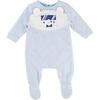 Unisex Baby Pajamas, Pale Blue - Onesies - 1 - thumbnail