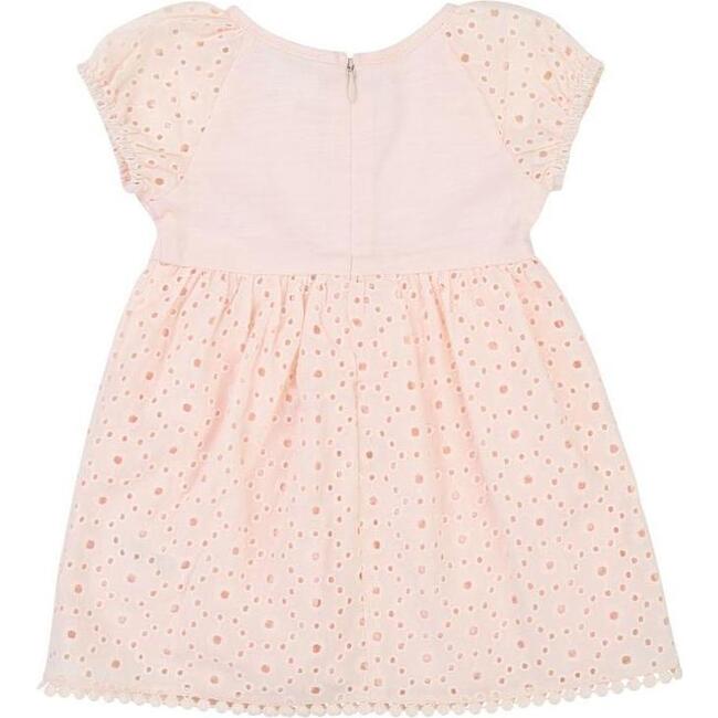 Eyelet Dress, Pink - Dresses - 2