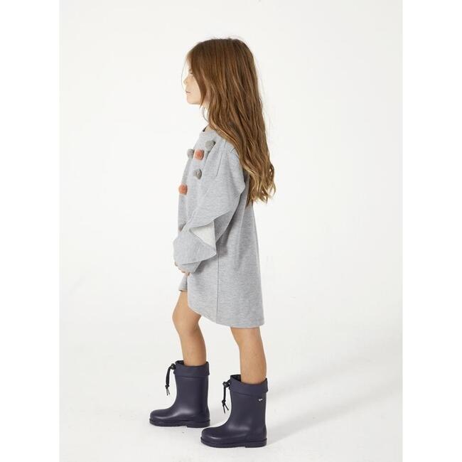 Pom Pom Dress, Gray - Dresses - 2