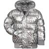 Illusion Puffy Coat, Silver - Jackets - 1 - thumbnail