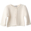 Knitted Cardigan, Cream - Sweaters - 1 - thumbnail