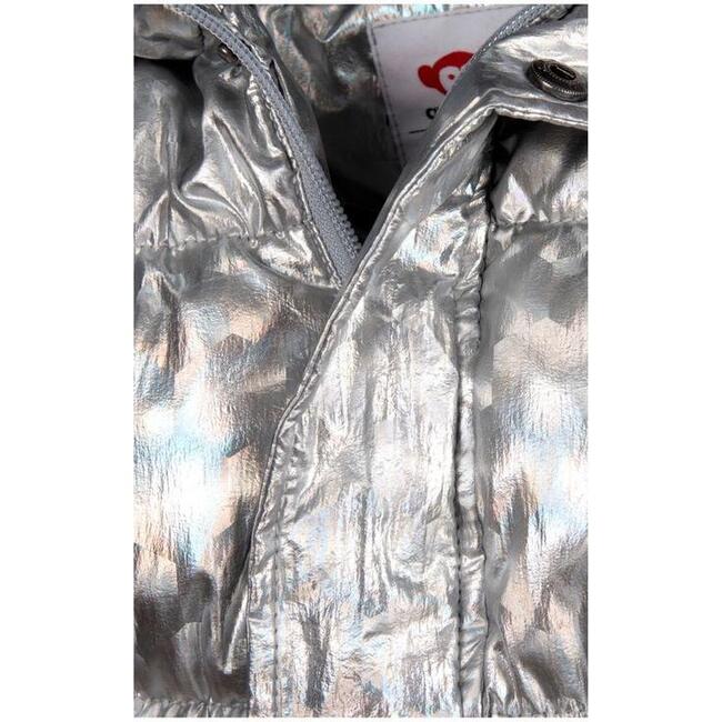 Illusion Puffy Coat, Silver - Jackets - 2