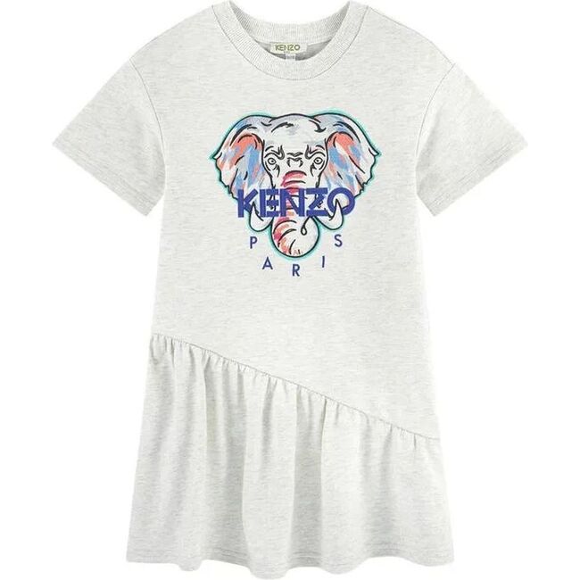 Elephant Mascot Dress, Gray - Dresses - 1