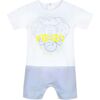 Elephant Bodysuit, White - Onesies - 1 - thumbnail