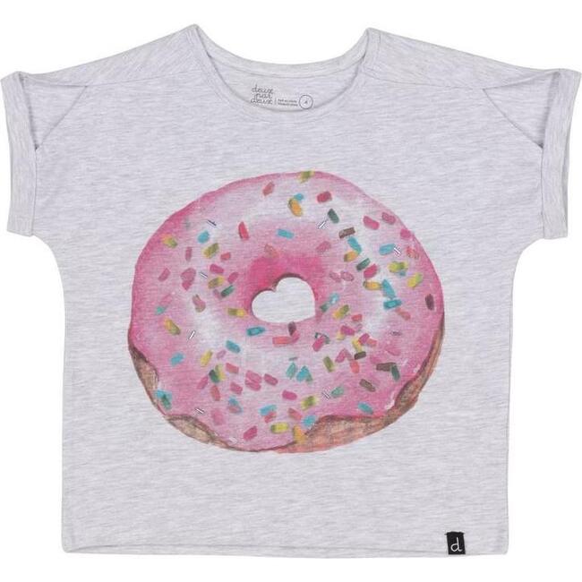 Donut T-Shirt, Light Gray - Tees - 1