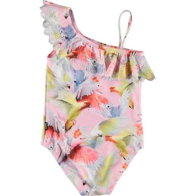 Cockatoos Net Swimsuit, Pink - One Pieces - 2