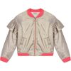 Bomber Jacket, Gold - Jackets - 1 - thumbnail