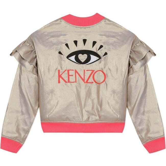 Bomber Jacket, Gold - Jackets - 2
