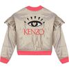 Bomber Jacket, Gold - Jackets - 2