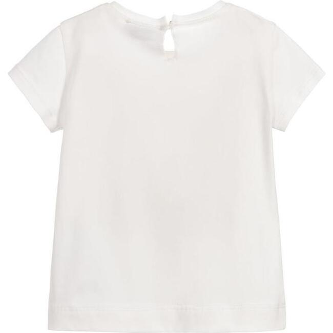 Floral Print T-Shirt, White - Tees - 2