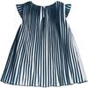 Striped Dress, Navy - Dresses - 2