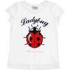 Ladybug T-Shirt, White - Tees - 1 - thumbnail