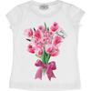 Tulip Bouquet T-Shirt, White - Tees - 1 - thumbnail