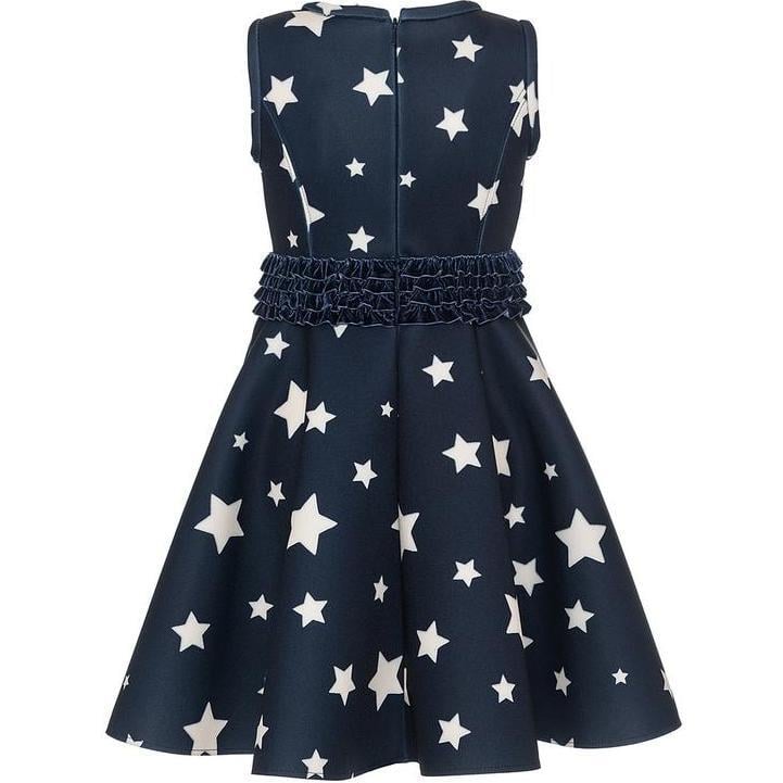 Blue and white star dress best sale