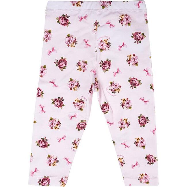 Rose Leggings, Pink - Leggings - 2