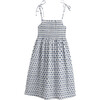 *Exclusive* Scarlett Smocked Dress, Blue Diamond - Dresses - 1 - thumbnail