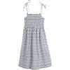 *Exclusive* Scarlett Smocked Dress, Blue Diamond - Dresses - 4