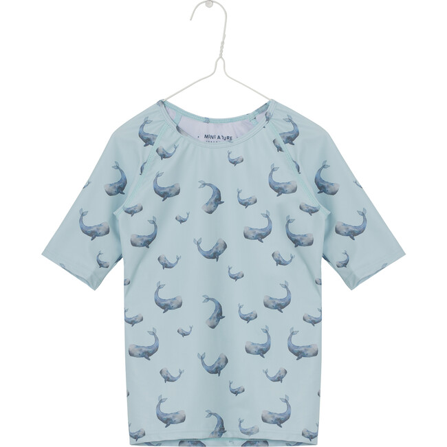 Gun Swim T-Shirt Rashguard, Iced Aqua Blue