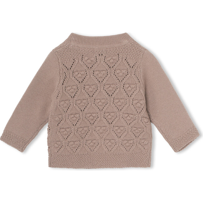 Laerke Merino Wool Cardigan, Muted Lilac - Cardigans - 4