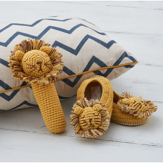 Crochet Lion Rattle Stick - Rattles - 2