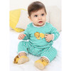 Crochet Lion Green Stripe Babygro - Onesies - 2